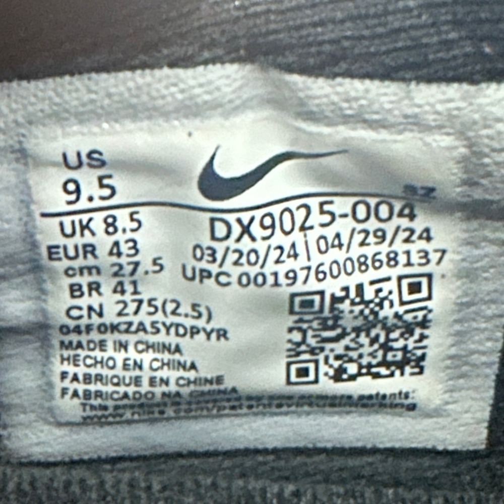 Nike Air Zoom Victory Tour 3 Golf Shoes Mens 9.5 Black Crimson DX9025-004 Spiked - Picture 8 of 8